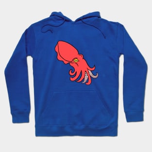 Red Cuttlefish Hoodie